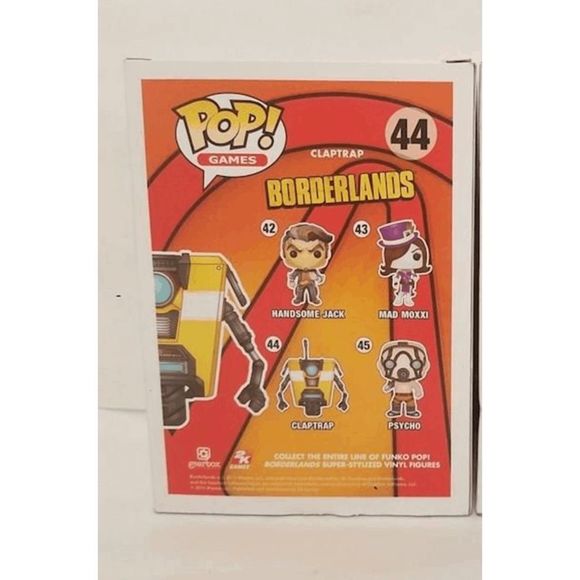 Funko Pop! Games Yellow Claptrap Borderlands #44 Gamestop Exclusive NIB - Picture 2 of 3